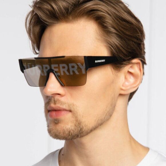 NEW Burberry BE4291 3001/G unisex Logo Lens D-frame Sunglasses main image 7